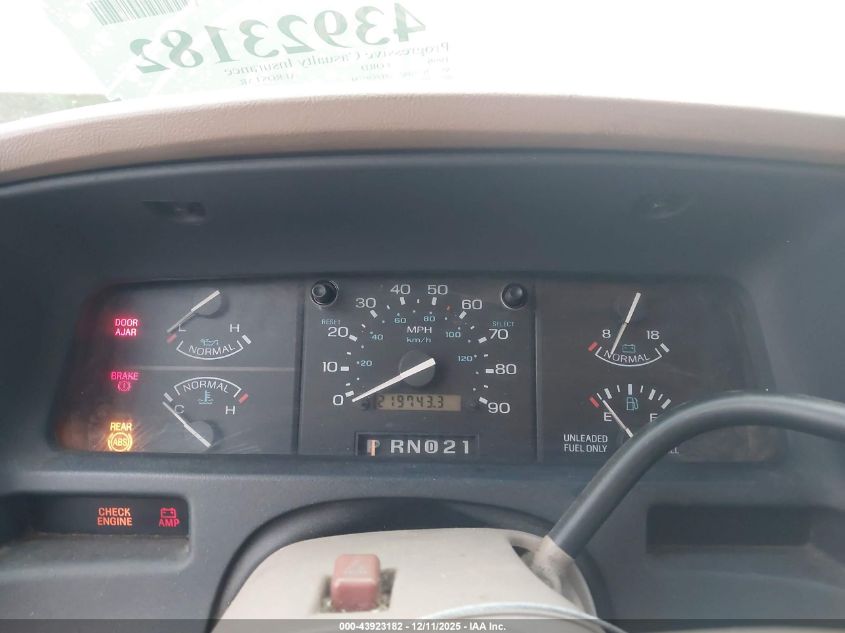 1996 Ford Aerostar VIN: 1FMDA31X9TZC04884 Lot: 43923182