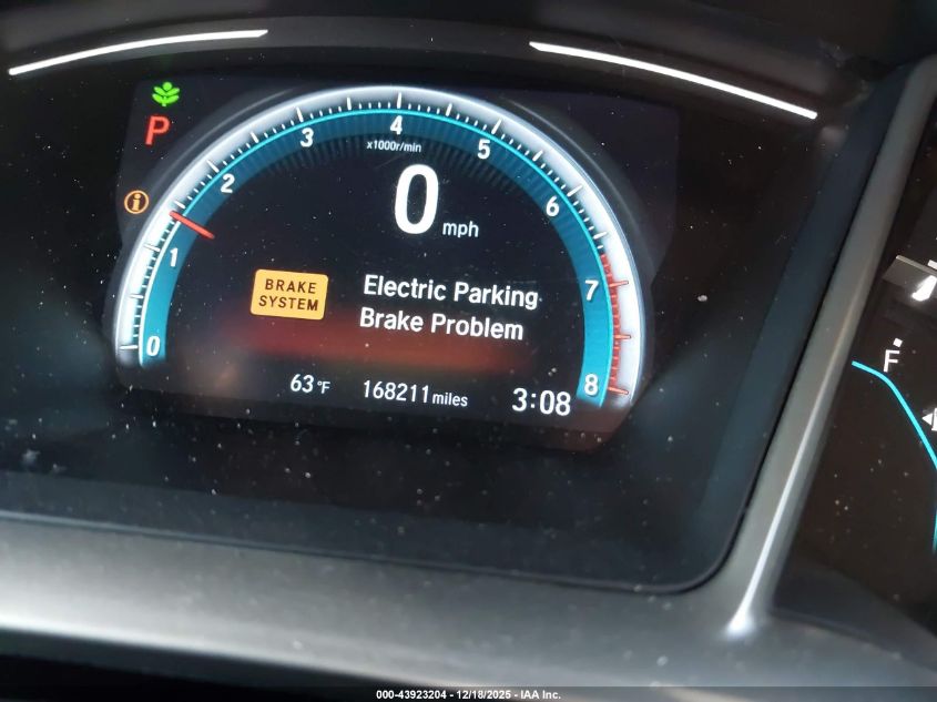 2017 Honda Civic Ex VIN: 19XFC2F72HE019198 Lot: 43923204