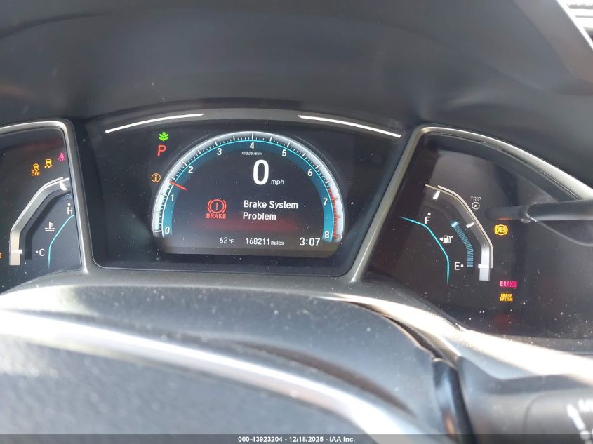 2017 Honda Civic Ex VIN: 19XFC2F72HE019198 Lot: 43923204