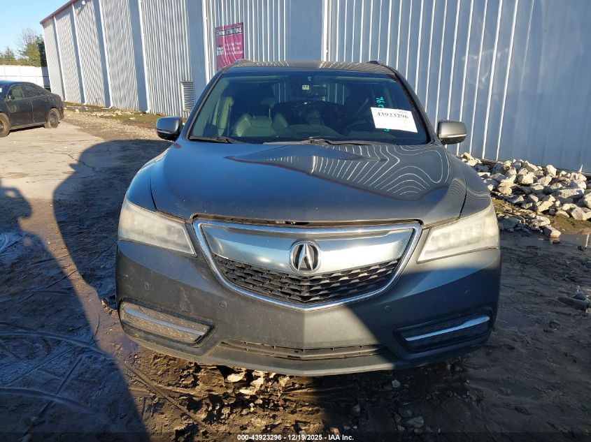2014 Acura Mdx Advance Pkg W/Entertainment Pkg VIN: 5FRYD4H80EB039395 Lot: 43923296