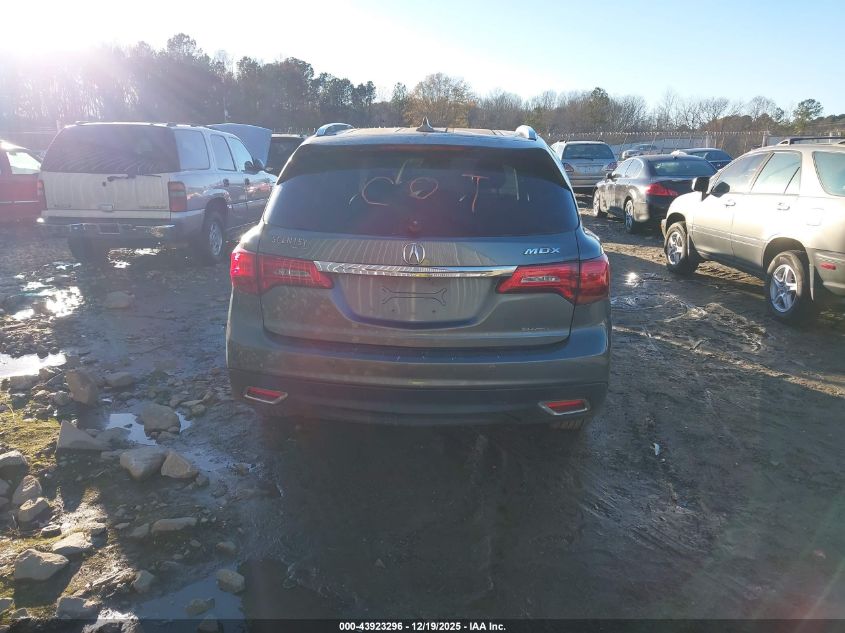 2014 Acura Mdx Advance Pkg W/Entertainment Pkg VIN: 5FRYD4H80EB039395 Lot: 43923296