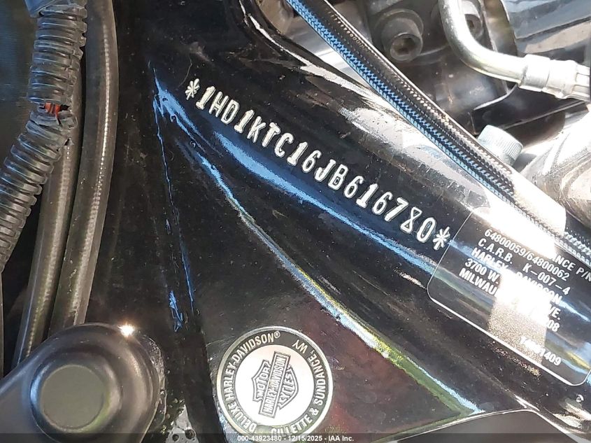 2018 Harley-Davidson Fltrxs Road Glide Special VIN: 1HD1KTC16JB616780 Lot: 43923480