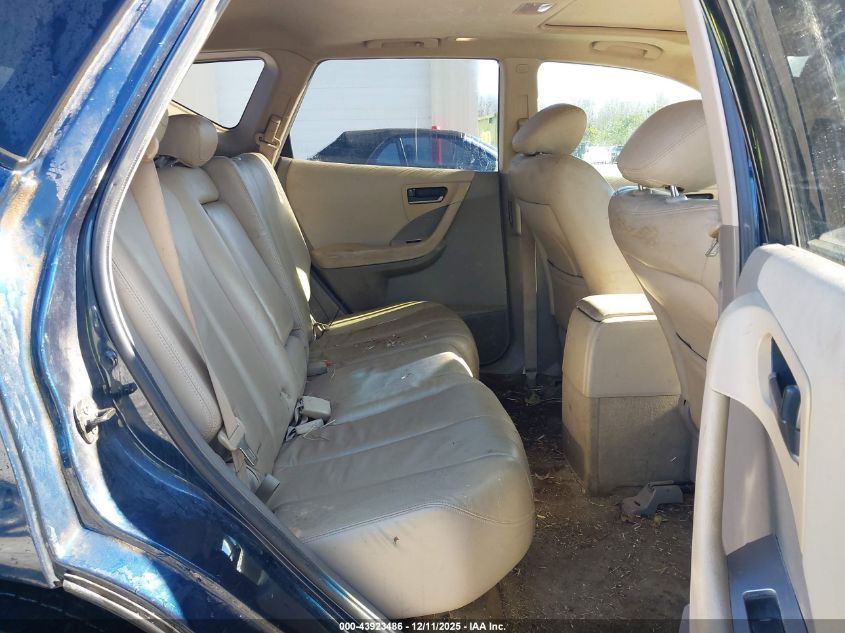 2005 Nissan Murano Se VIN: JN8AZ08T85W306218 Lot: 43923486