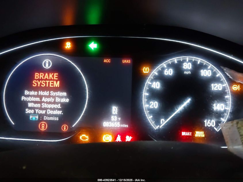 2019 Honda Accord Lx VIN: 1HGCV1F12KA136150 Lot: 43923541