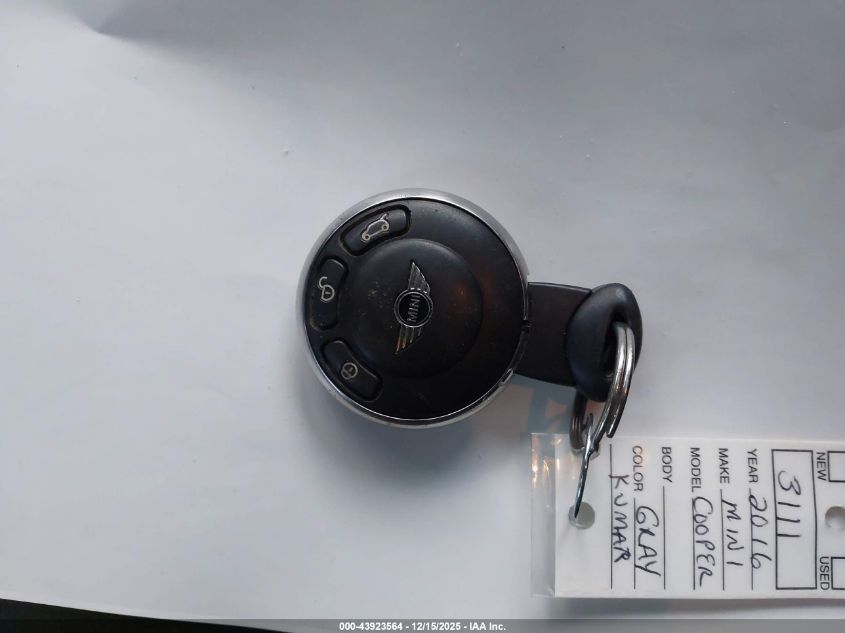 2016 Mini Countryman Cooper S VIN: WMWZC5C56GWU21194 Lot: 43923564