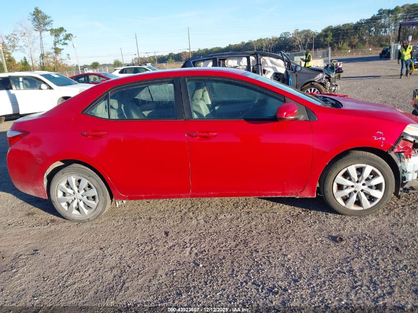 2015 Toyota Corolla Le VIN: 2T1BURHE8FC366689 Lot: 43923607