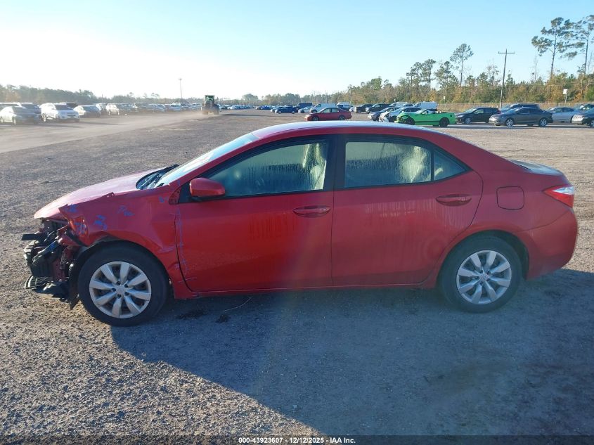 2015 Toyota Corolla Le VIN: 2T1BURHE8FC366689 Lot: 43923607