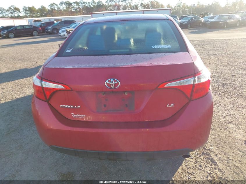 2015 Toyota Corolla Le VIN: 2T1BURHE8FC366689 Lot: 43923607