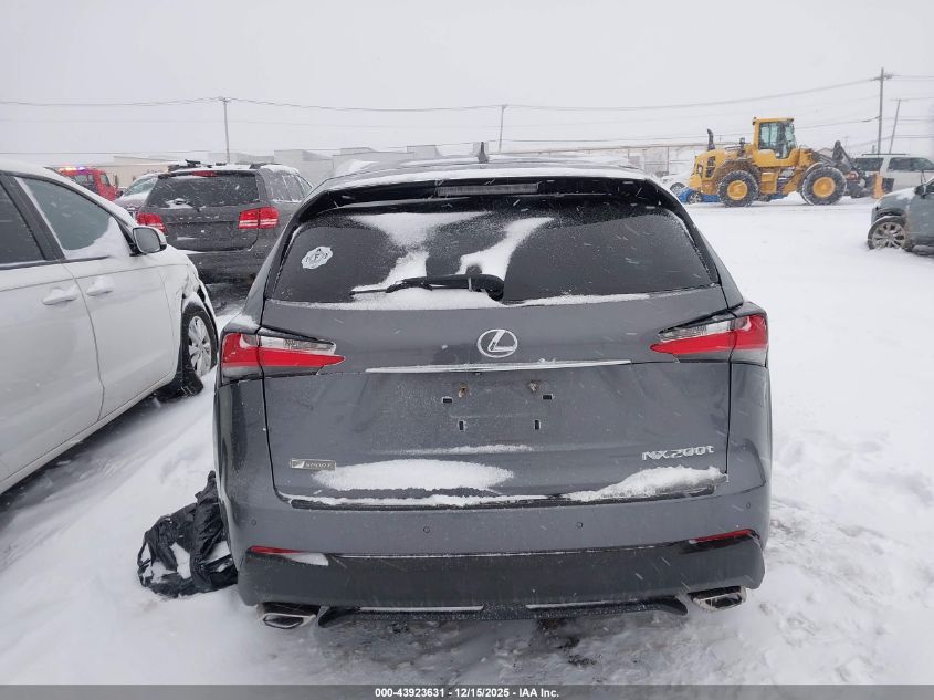 2016 Lexus Nx 200T F Sport VIN: JTJBARBZ5G2085063 Lot: 43923631