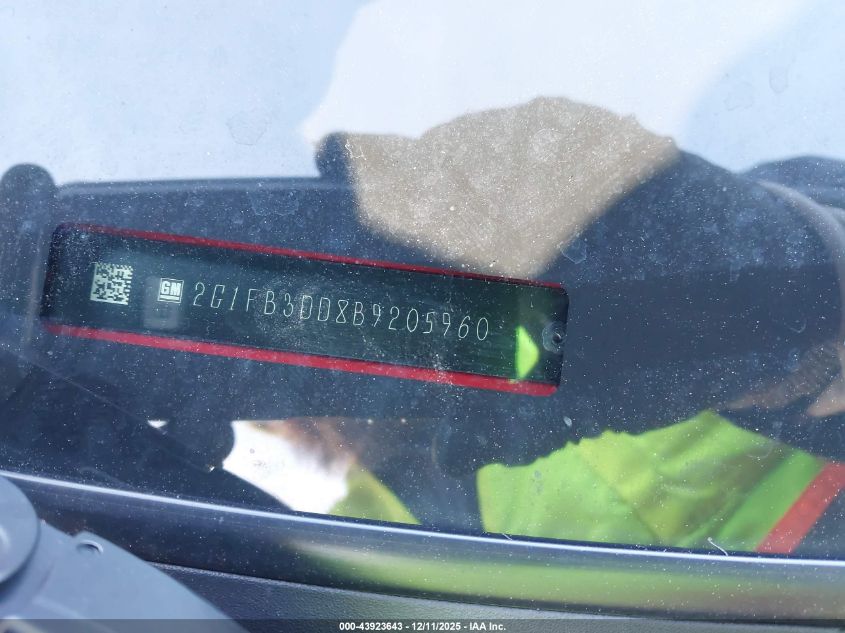 2011 Chevrolet Camaro 1Lt VIN: 2G1FB3DD8B9205960 Lot: 43923643