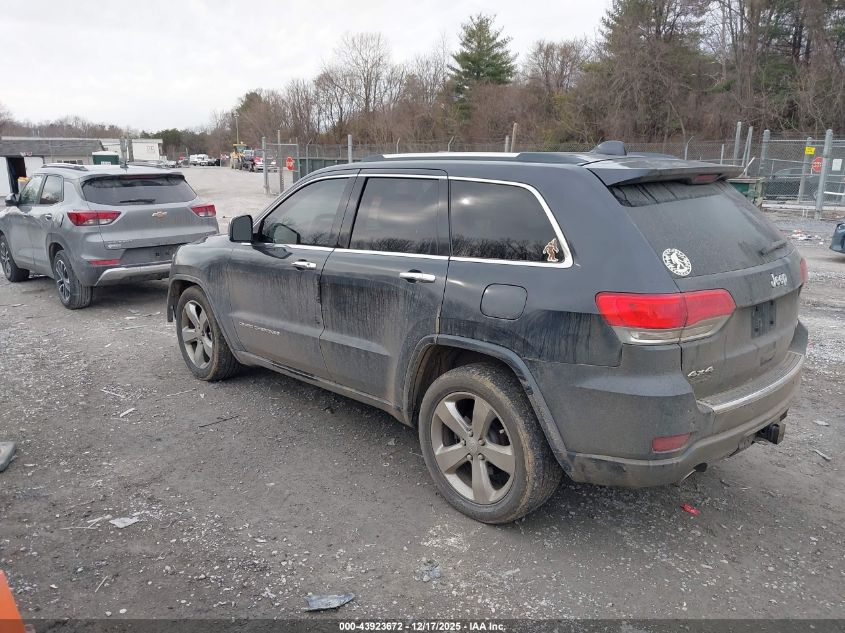 2014 Jeep Grand Cherokee Overland VIN: 1C4RJFCG8EC587389 Lot: 43923672