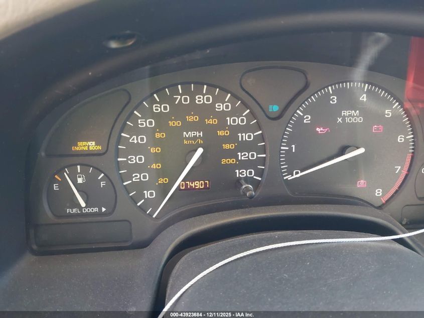 2001 Saturn Lw300 VIN: 1G8JW84R01Y564030 Lot: 43923684