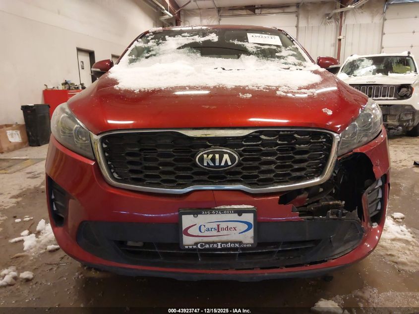 2019 Kia Sorento 2.4L Lx VIN: 5XYPG4A31KG571567 Lot: 43923747