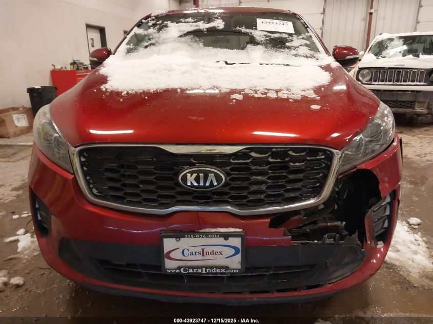 2019 Kia Sorento 2.4L Lx VIN: 5XYPG4A31KG571567 Lot: 43923747
