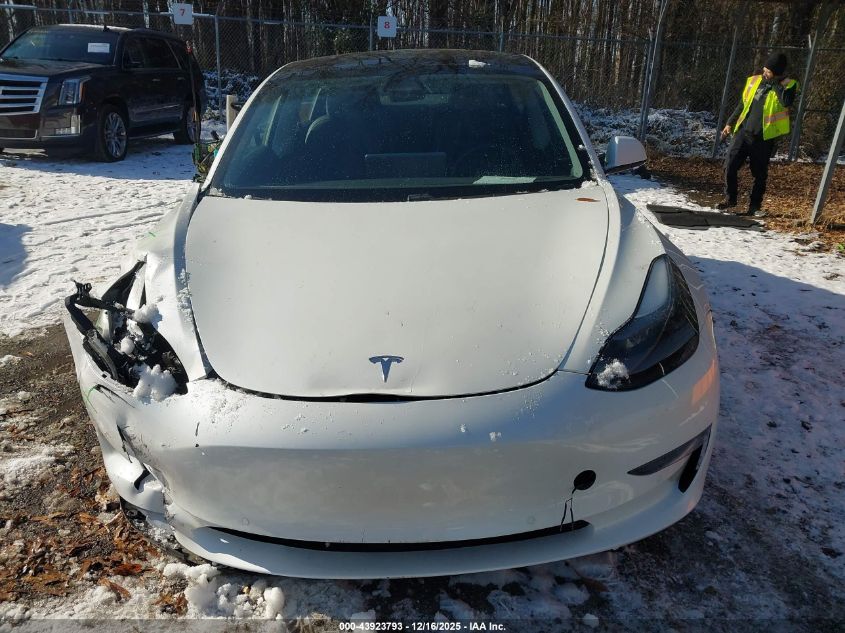 2021 Tesla Model 3 Standard Range Plus Rear-Wheel Drive VIN: 5YJ3E1EAXMF060011 Lot: 43923793