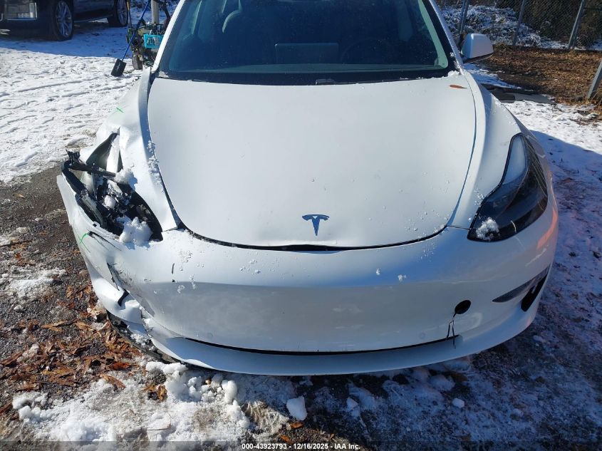 2021 Tesla Model 3 Standard Range Plus Rear-Wheel Drive VIN: 5YJ3E1EAXMF060011 Lot: 43923793