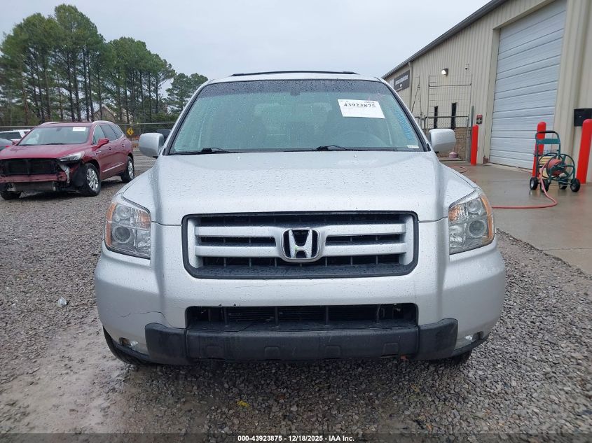 2006 Honda Pilot Ex-L VIN: 5FNYF28626B002445 Lot: 43923875