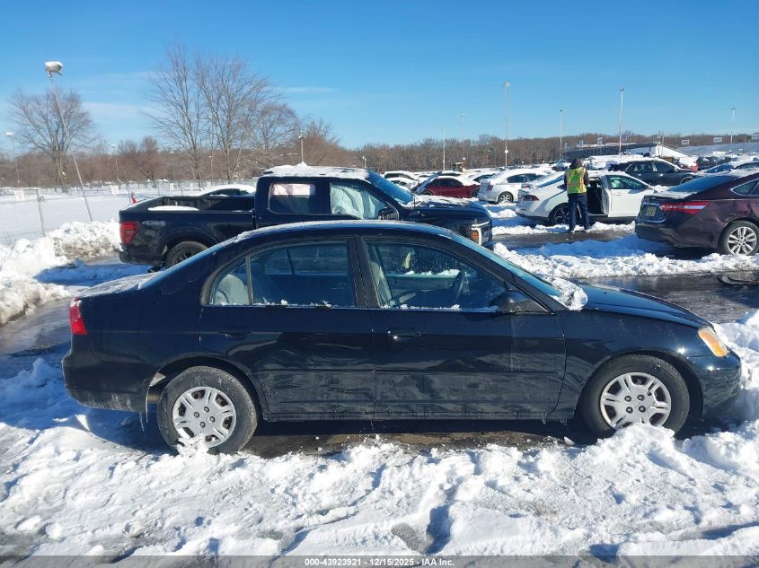 2002 Honda Civic Lx VIN: 2HGES16522H504722 Lot: 43923921