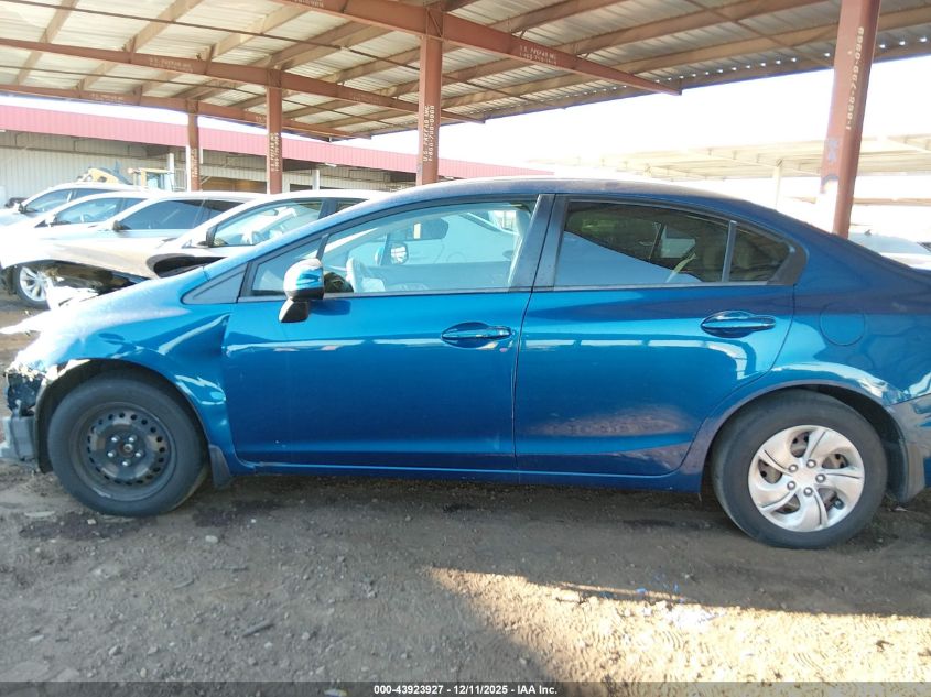 2013 Honda Civic Lx VIN: 19XFB2F53DE078420 Lot: 43923927