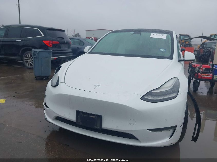 2020 Tesla Model Y Long Range Dual Motor All-Wheel Drive VIN: 5YJYGDEE3LF032585 Lot: 43923933