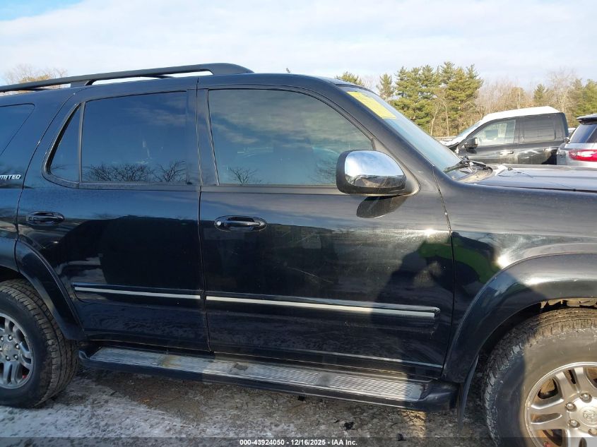 2007 Toyota Sequoia Limited V8 VIN: 5TDBT48A07S292647 Lot: 43924050