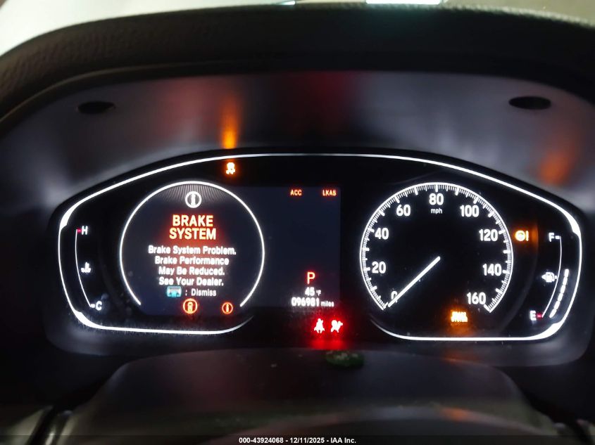 2019 Honda Accord Ex VIN: 1HGCV1F45KA033850 Lot: 43924068