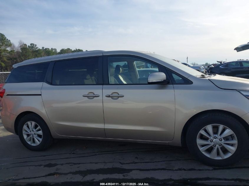 2016 Kia Sedona Lx VIN: KNDMB5C11G6215987 Lot: 43924111