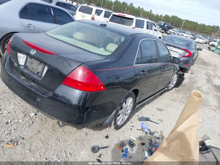 2006 Honda Accord 3.0 Ex VIN: 1HGCM66596A000624 Lot: 43924135