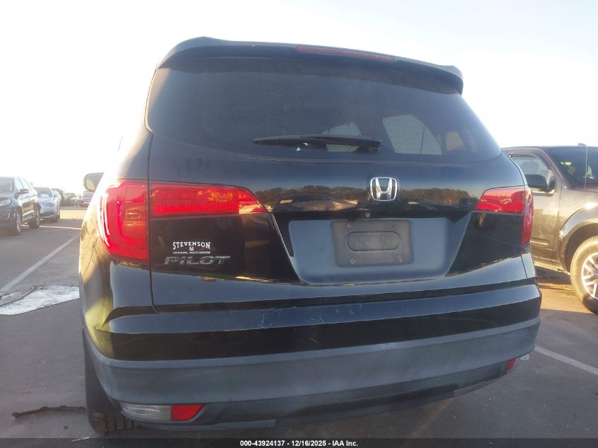 2016 Honda Pilot Ex-L VIN: 5FNYF5H89GB006416 Lot: 43924137