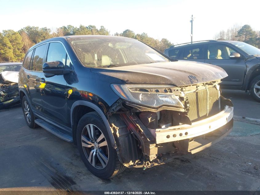2016 Honda Pilot Ex-L VIN: 5FNYF5H89GB006416 Lot: 43924137