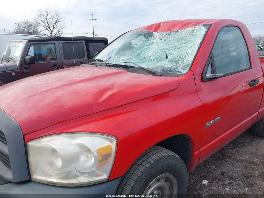 2008 Dodge Ram 1500 St/Sxt VIN: 1D7HA16K58J108950 Lot: 43924165