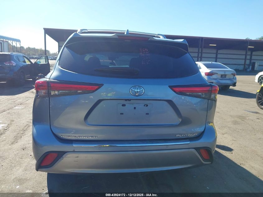 2022 Toyota Highlander Platinum VIN: 5TDFZRAH0NS104730 Lot: 43924172