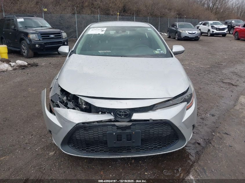 2020 Toyota Corolla Le VIN: JTDEPRAE8LJ045315 Lot: 43924197