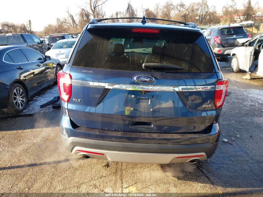 2016 Ford Explorer Xlt VIN: 1FM5K8D89GGA16709 Lot: 43924202