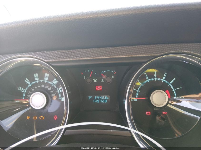 2010 Ford Mustang Gt/Gt Premium VIN: 1ZVBP8CH5A5150854 Lot: 43924234