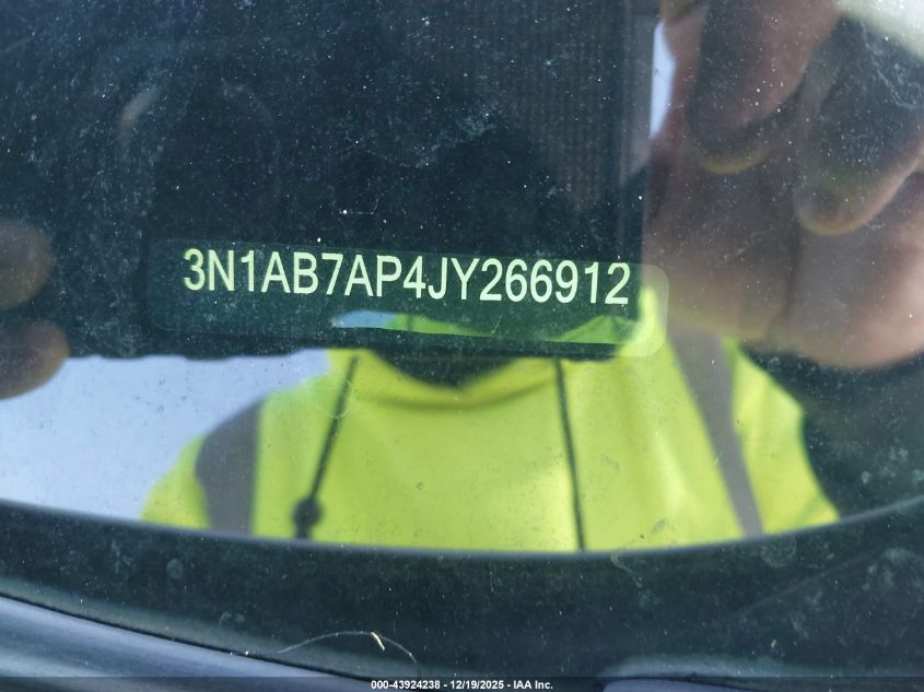 2018 Nissan Sentra Sv VIN: 3N1AB7AP4JY266912 Lot: 43924238