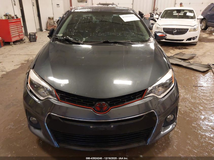 2014 Toyota Corolla S Plus VIN: 2T1BURHE8EC085345 Lot: 43924246
