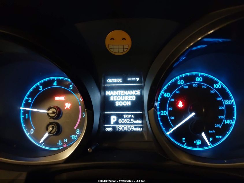 2014 Toyota Corolla S Plus VIN: 2T1BURHE8EC085345 Lot: 43924246