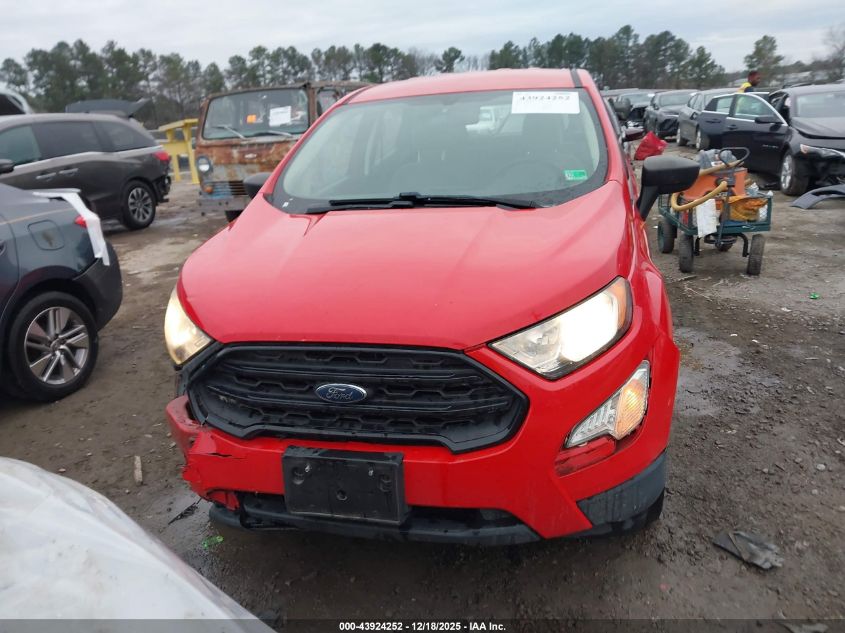 2019 Ford Ecosport S VIN: MAJ3S2FE7KC294607 Lot: 43924252