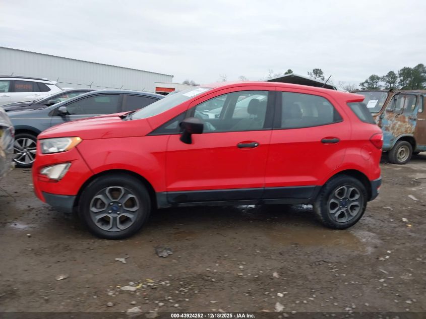 2019 Ford Ecosport S VIN: MAJ3S2FE7KC294607 Lot: 43924252