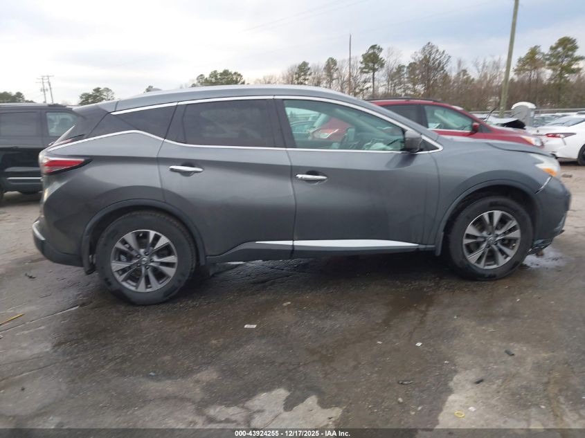 2017 Nissan Murano Sl VIN: 5N1AZ2MH3HN126501 Lot: 43924255