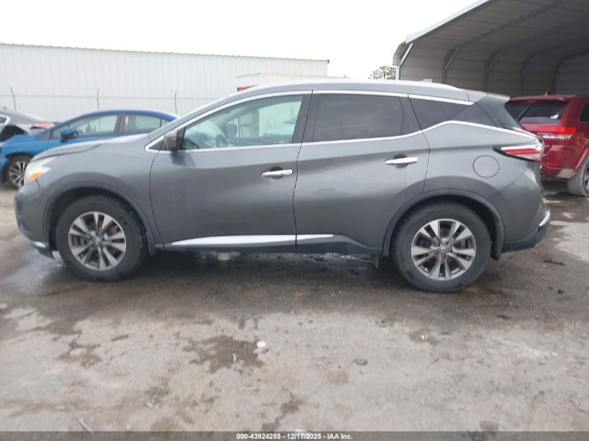 2017 Nissan Murano Sl VIN: 5N1AZ2MH3HN126501 Lot: 43924255