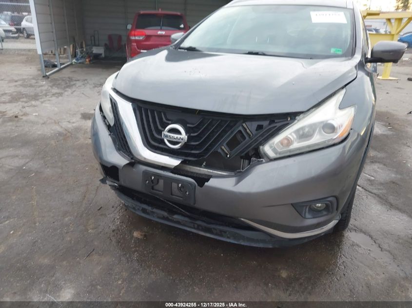 2017 Nissan Murano Sl VIN: 5N1AZ2MH3HN126501 Lot: 43924255