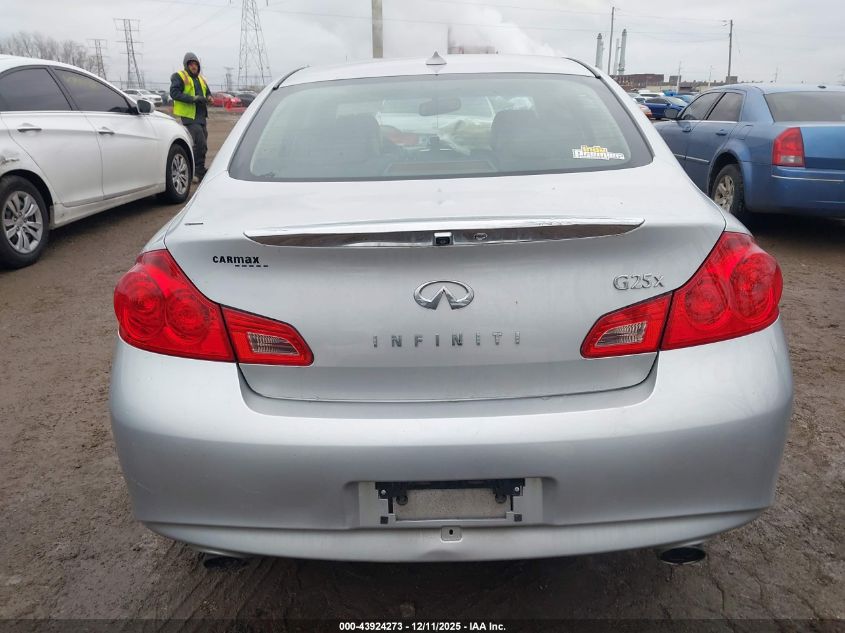 2011 Infiniti G25X VIN: JN1DV6AR7BM651238 Lot: 43924273