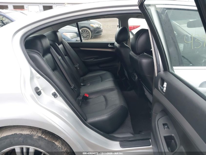 2011 Infiniti G25X VIN: JN1DV6AR7BM651238 Lot: 43924273