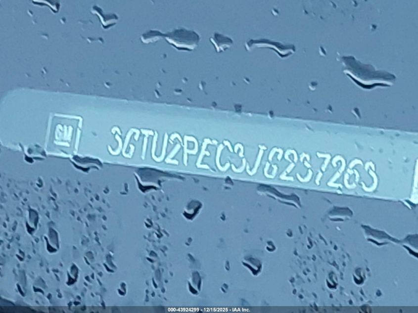 2018 GMC Sierra 1500 Denali VIN: 3GTU2PEC3JG237263 Lot: 43924299