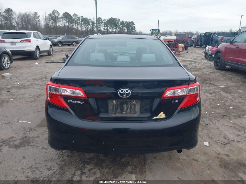 2013 Toyota Camry Le VIN: 4T4BF1FK1DR314309 Lot: 43924315