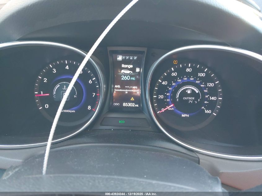 2014 Hyundai Santa Fe Limited VIN: KM8SRDHF7EU071075 Lot: 43924344