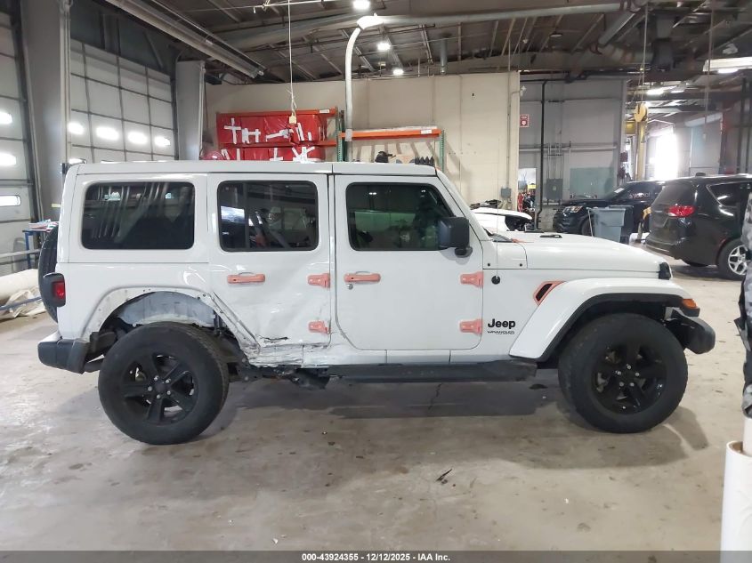 2022 Jeep Wrangler Unlimited Sahara Altitude 4X4 VIN: 1C4HJXEG3NW149845 Lot: 43924355