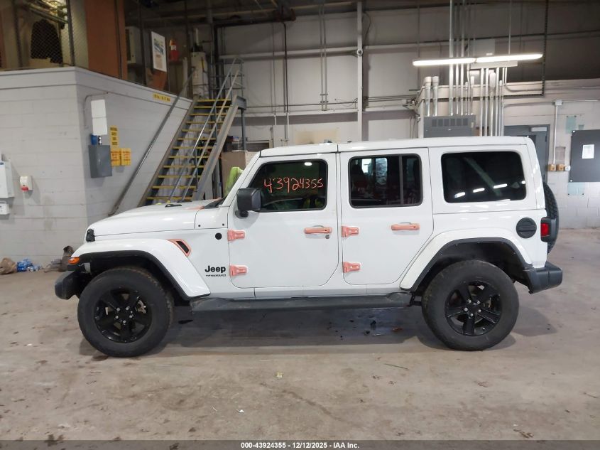 2022 Jeep Wrangler Unlimited Sahara Altitude 4X4 VIN: 1C4HJXEG3NW149845 Lot: 43924355